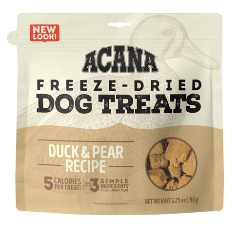 Acana Freeze-Dried Duck & Pear Dog Treats 3.25oz - Poudre Pet and Feed Supply